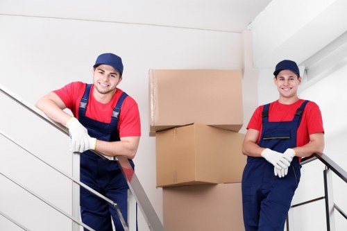 Packing boxes and furniture for short-term storage in Newsouthgate during a move