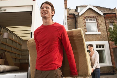 A carefully packed home move in Newsouthgate with protective materials